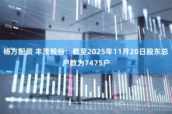 杨方配资 丰茂股份：截至2025年11月20日股东总户数为7475户